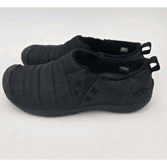 Keen Keene Hauser II Slip On Embroidery Stitch Black Womens 9 Workwear Slippers - Picture 4 of 13